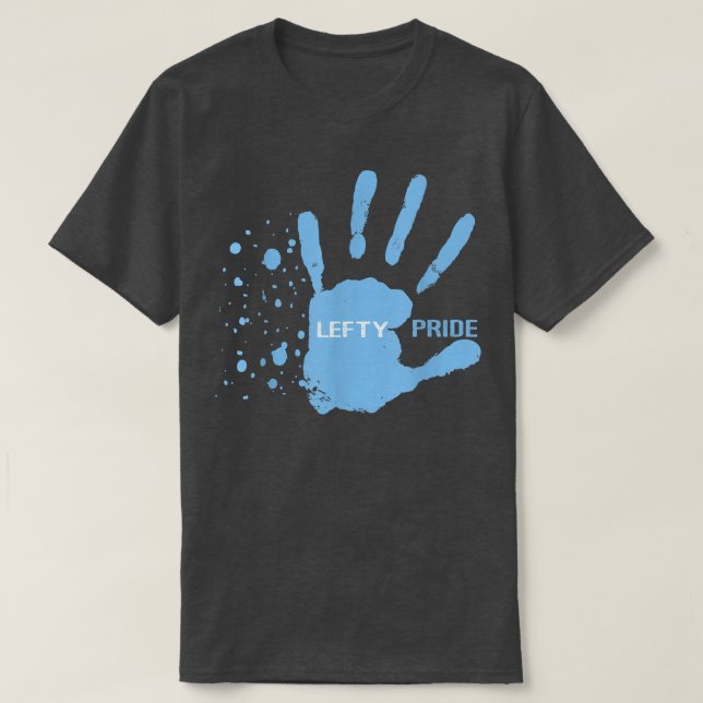 Lefty-handavtryck för Pride T Shirt (Design framsida)