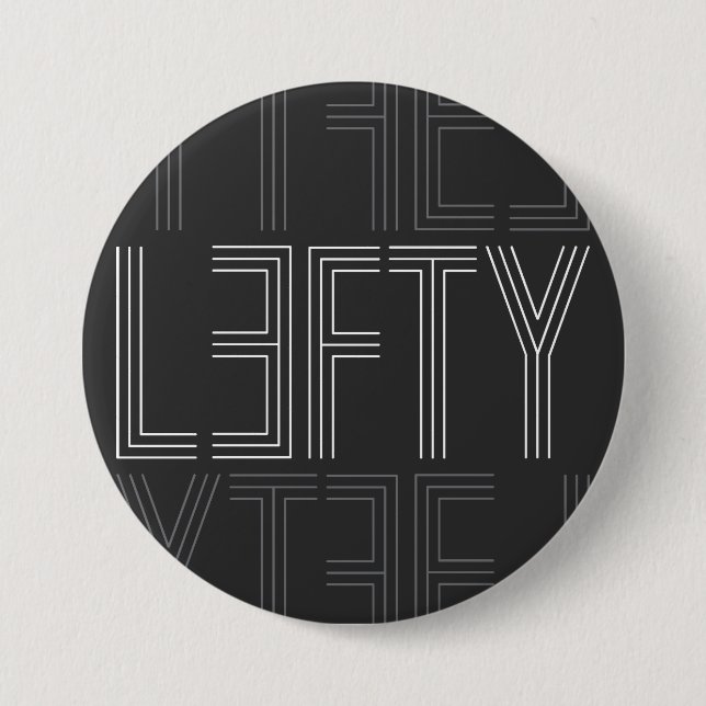 Lefty Lämnat Handed Modern Typography Knapp (Framsida)