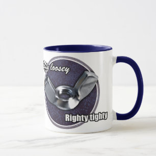 Lefty Loosey, mugg för RightyTighty vingmutter