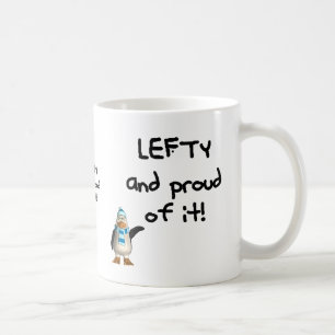 Lefty och stolt av det! Vänsterhänt roliga Kaffemugg