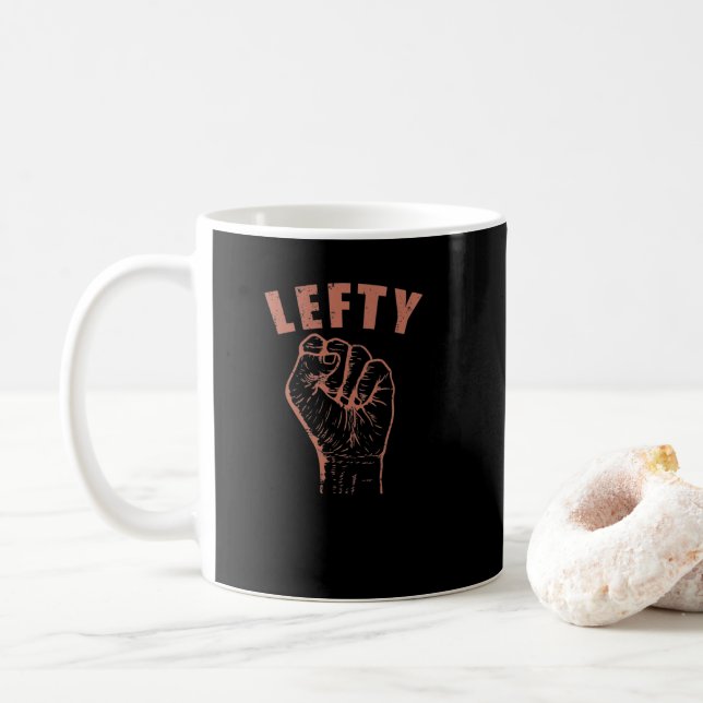 Lefty schreiben Linkshänder Probleme Kaffemugg (Med munk)