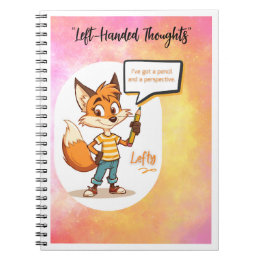 📓🦊 Lefty™ Spiralhäfte - Vänsterhänta Tankar Anteckningsbok