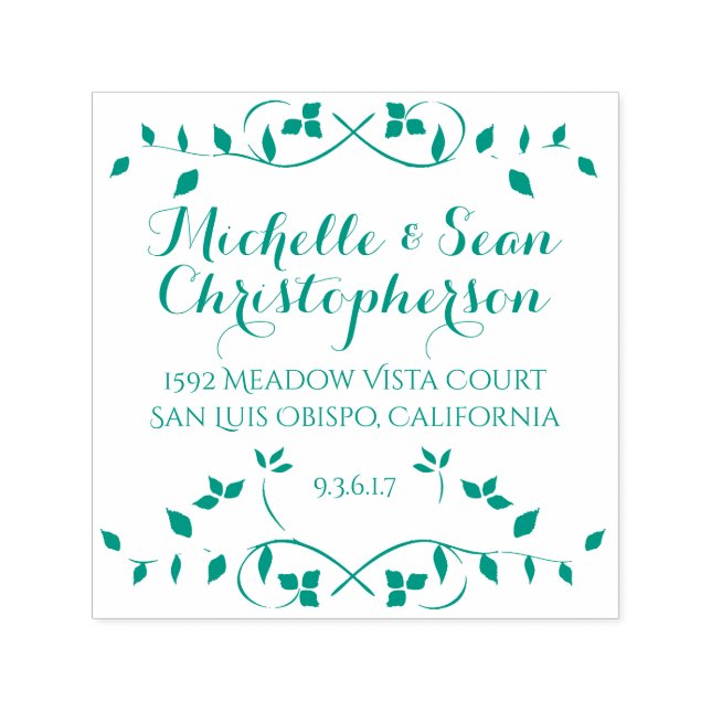 Lefy Gräns Self-Inking Returadress Frimärke Självfärgande Stämpel (Design)