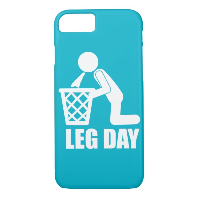 Leg Day - Bodybuilding Workout - Puke Case-Mate iPhone Skal (Baksida)