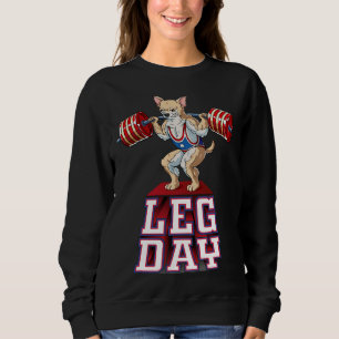 Leg Day Chihuahua Weight Lifts Squat Gym Gym T Shirt