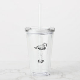 Leg Day Elegant Flamingo Fun Fitness Take Away Mugg