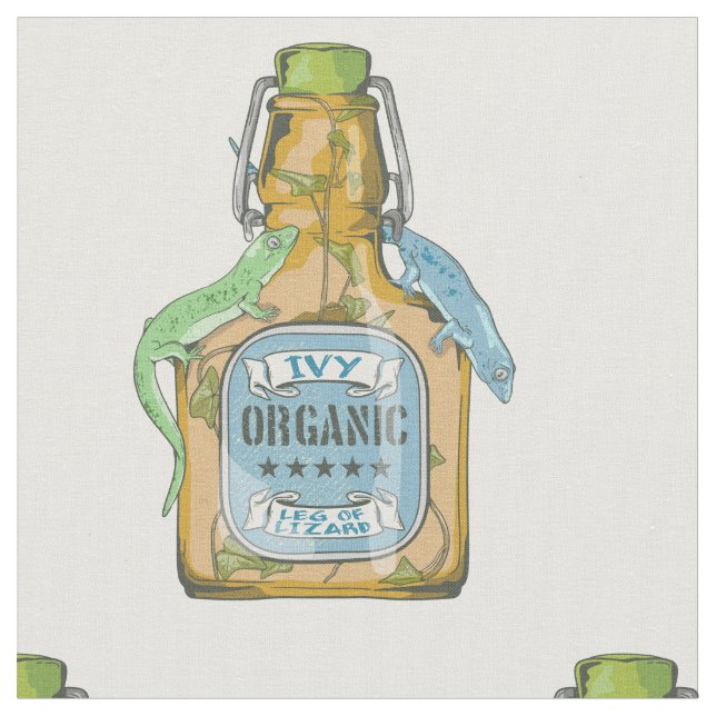 Leg of Lizard Macbeth Witches Spell Tyg (Närbild)