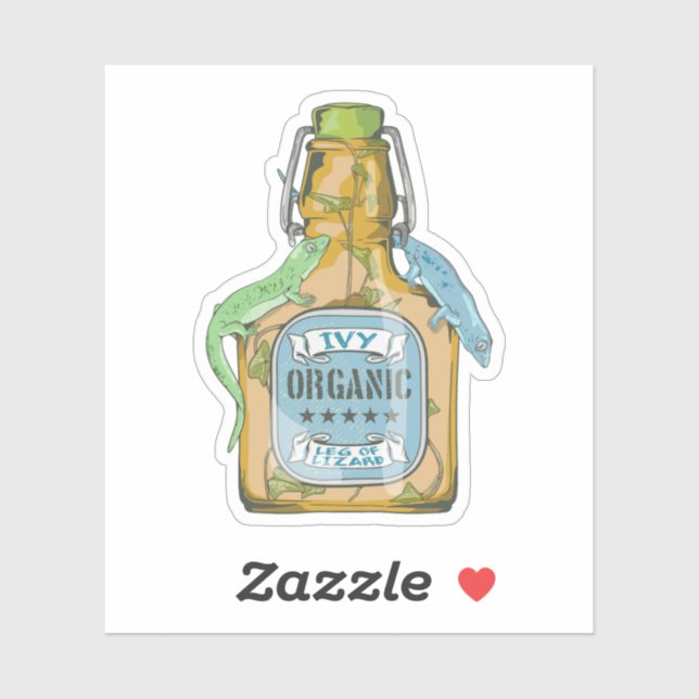 Leg of lizard Shakespeare Macbeth Klistermärken (Ark)