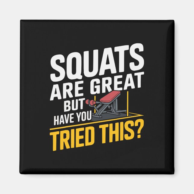 Leg Press Exercise Bodybuilding Fitness Workout Gy Magnet (Framsidan)