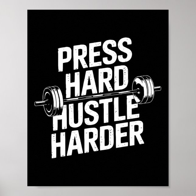 Leg Press Exercise Bodybuilding Fitness Workout Gy Poster (Framsidan)