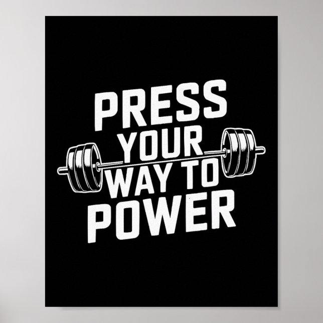 Leg Press Exercise Bodybuilding Fitness Workout Gy Poster (Framsidan)