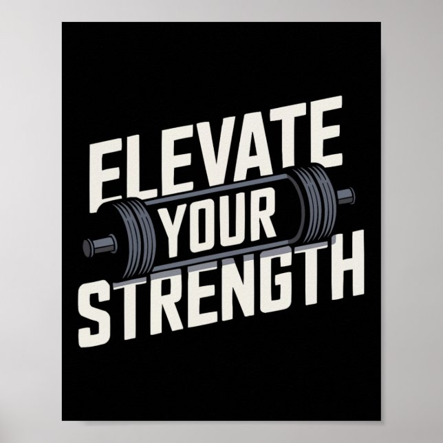 Leg Press Exercise Bodybuilding Fitness Workout Gy Poster (Framsidan)
