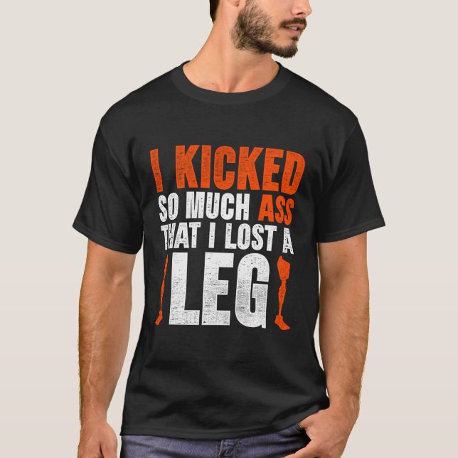 Leg Prosthetic T Shirt (Framsida)
