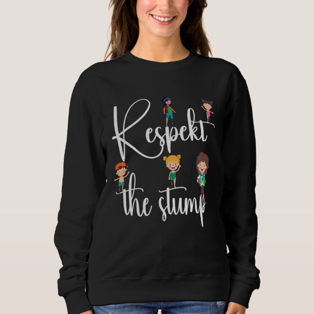 Leg surgery Respect the stump T Shirt (Framsida)