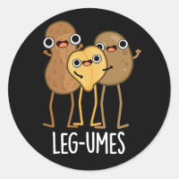 Leg-umes Funny Legume Pun Mörk BG