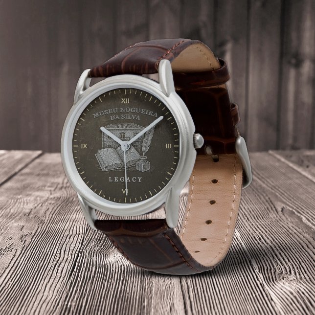 Legacy da Silva Manar Classic Brown Leather Strap Armbandsur (Skapare uppladdad)