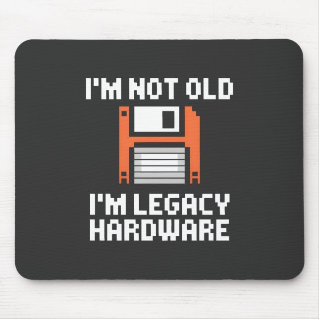 Legacy hårdvara Retro 8-bitars dator skrivbord Musmatta (Framsidan)