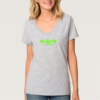 Legacy Minimalist Gym Design – Neon Green Fitness T Shirt