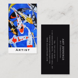 Legacy of the Japanese Koi Painting by Alfred Fox  Visitkort