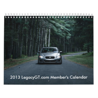 LegacyGT.com medlem kalender 2013