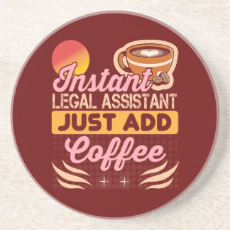 Legal Assistant Coffee Coaster Desk Gift Underlägg