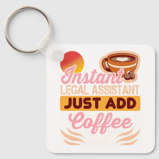 Legal Assistant Coffee Keychain Gift Nyckelring