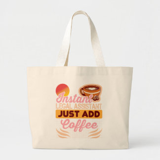 Legal Assistant Coffee Tote Bag Work Jumbo Tygkasse
