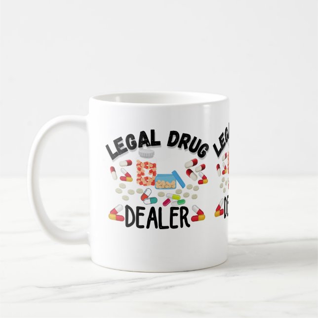 Legal Drug Dealer T-Shirt Kaffemugg (Vänster)