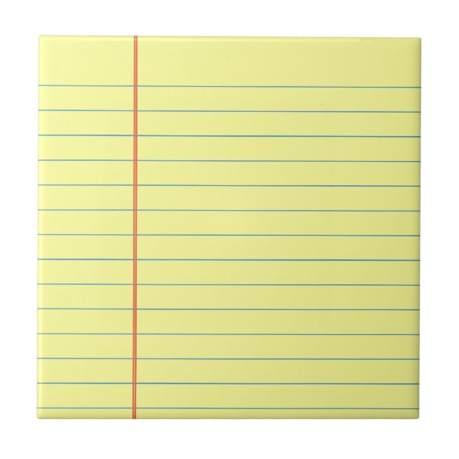 Legal Pad Mönster Kakelplatta (Framsidan)