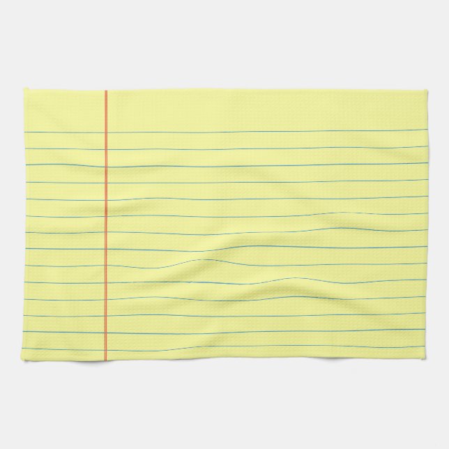 Legal Pad Mönster Kökshandduk (Horisontell)