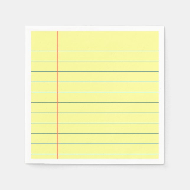 Legal Pad Mönster Pappersservett (Framsidan)