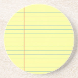 Legal Pad Mönster Underlägg Sandsten