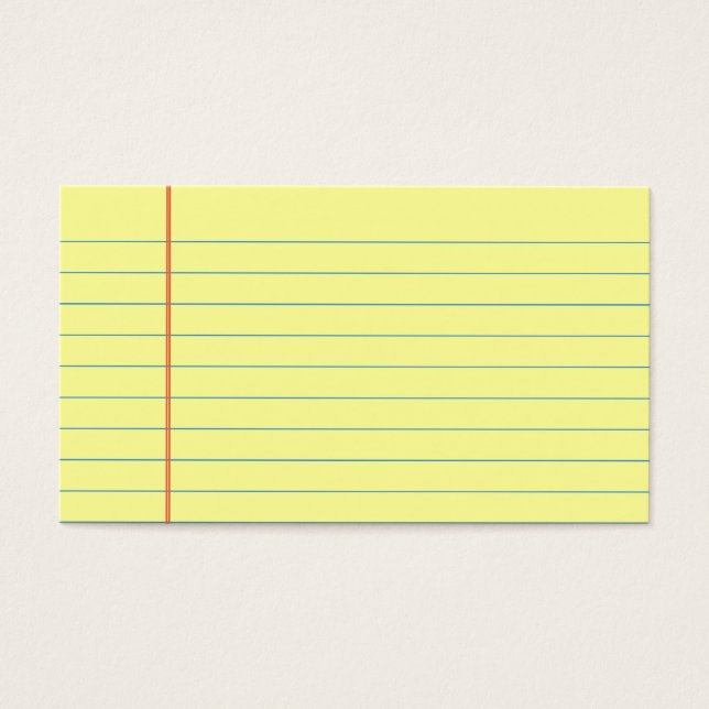 Legal Pad Mönster Visitkort (Framsidan)