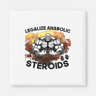 Legalisera Anabola Steroider Rolig Gym Bodybuildin Magnet