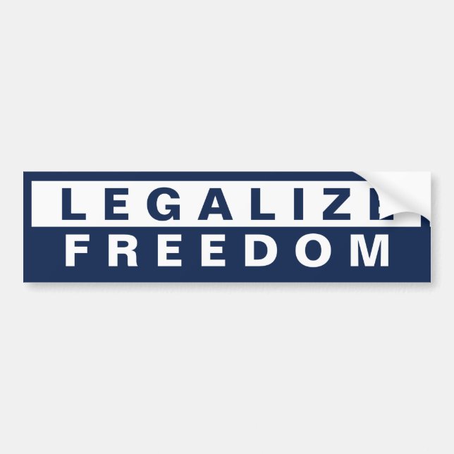 Legalisera frihet bildekal (Framsidan)