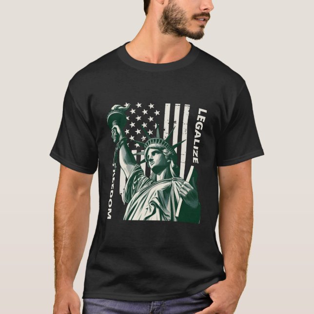 Legalisera frihet t shirt (Framsida)