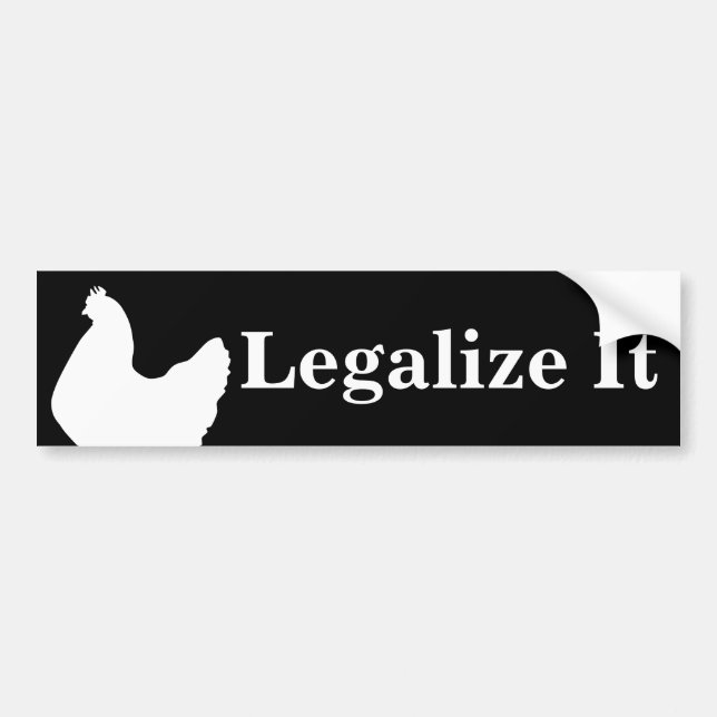 "Legaliseraa det" hönabildekal Bildekal (Framsidan)