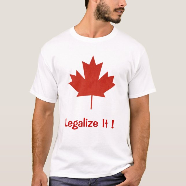 Legaliseraa det, Kanada, lönnlöv T-shirt (Framsida)