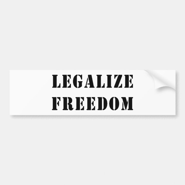 Legaliseraa frihet bildekal (Framsidan)
