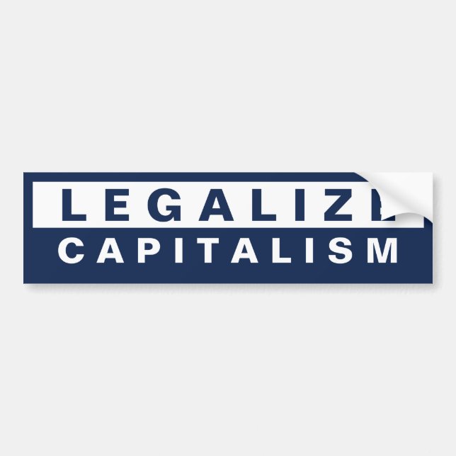 Legaliseraa kapitalism bildekal (Framsidan)