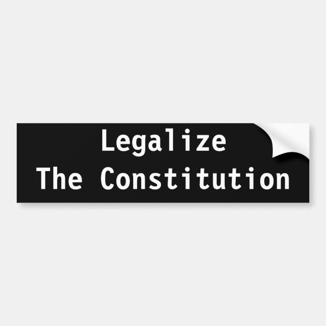 Legaliseraa konstitutionen bildekal (Framsidan)