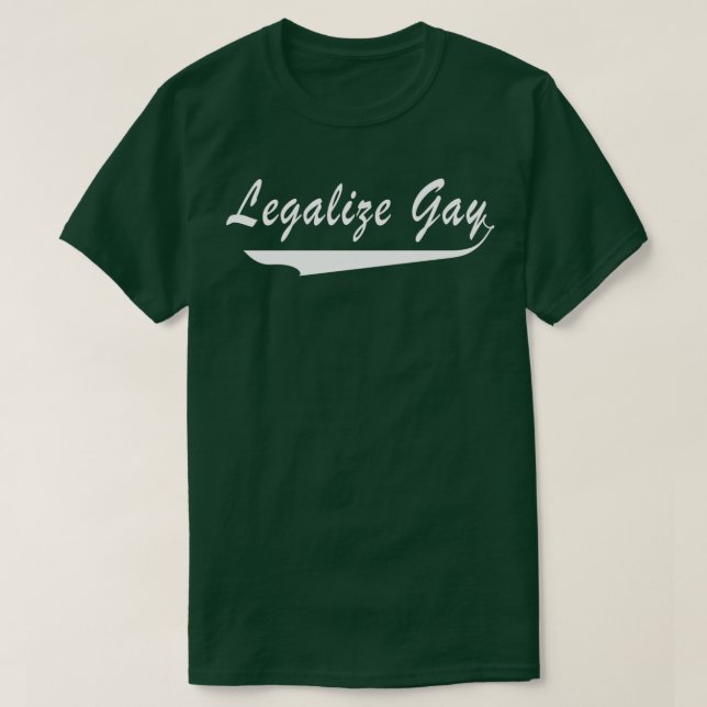 Legalize Gay T Shirt (Design framsida)