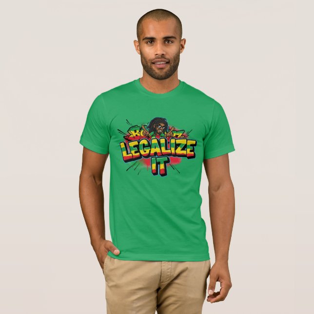 Legalize It Reggae T Shirt (Hel framsida)