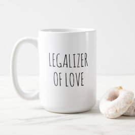 Legalizer Of Love Wedding Officiant Justice Peace  Kaffemugg