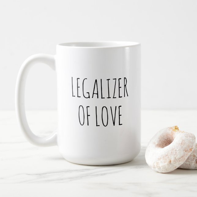 Legalizer Of Love Wedding Officiant Justice Peace  Kaffemugg (Med munk)