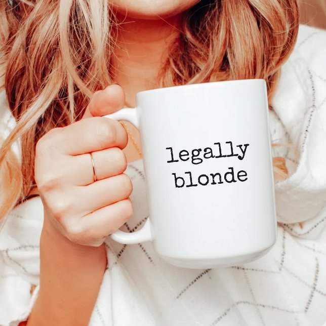 Legally Blonde Lawyer Mug Funny Gift for Attorneys Kaffemugg (Legally Blonde Coffee Mug – Graduation Lawyer Gift for Women, Attorneys & Law Students)