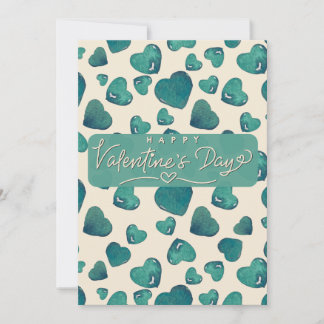 legant Watercolor Valentine's Day Card Julkort