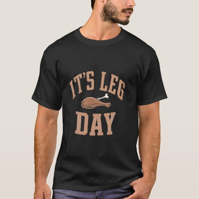 Legdagen Turkiet Thanksgiving Mat Holida T Shirt (Framsida)