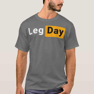 Legdagsmat, roligt skämtnav för gym träning för mo t shirt