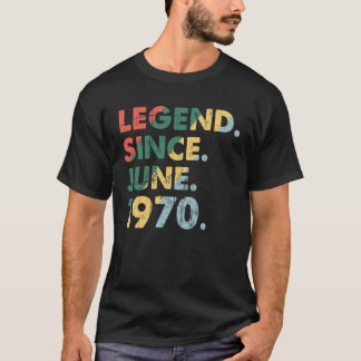 Legenåret 1970 1970 Retro Legend sedan 1970 T Shirt